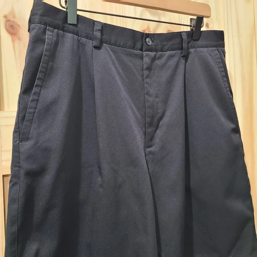 Nike Golf Shorts Black Mens Size 34 Chino Performance Athletic Preppy Swoosh